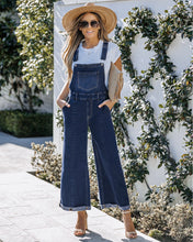 Vetinee Womens Overalls Denim Loose Fit Wide Leg Bib Stretch Baggy Jeans Jumpsuit Y2K Comfy