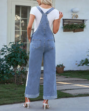 Vetinee Womens Overalls Denim Loose Fit Wide Leg Bib Stretch Baggy Jeans Jumpsuit Y2K Comfy