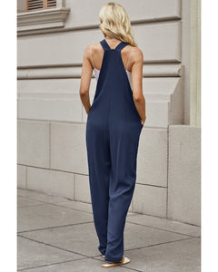 Vetinee 2023 Jumpsuits for Women Casual Baggy Linen Overall Jumpsuit Boho Jumpers Summer Outfits Pockets Bib Overalls