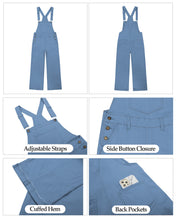 Vetinee Womens Overalls Denim Loose Fit Wide Leg Bib Stretch Baggy Jeans Jumpsuit Y2K Comfy