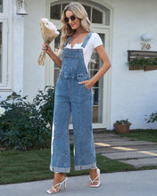 Vetinee Womens Overalls Denim Loose Fit Wide Leg Bib Stretch Baggy Jeans Jumpsuit Y2K Comfy