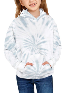 Vetinee Girls Tie Dye Hoodie Sweatshirt Printed Long Sleeve Pocket Pullover Tops 4-13 Years