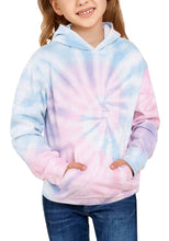 Vetinee Girls Tie Dye Hoodie Sweatshirt Printed Long Sleeve Pocket Pullover Tops 4-13 Years