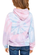 Vetinee Girls Tie Dye Hoodie Sweatshirt Printed Long Sleeve Pocket Pullover Tops 4-13 Years