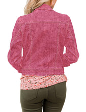 Vetinee Womens Stretch Button Down Long Sleeve Pockets Denim Jean Trucker Jacket