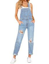 Vetinee Womens Classic Adjustable Straps Pockets Denim Bib Overalls Jeans Pants
