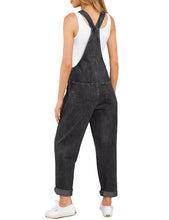 Vetinee Womens Classic Adjustable Straps Pockets Denim Bib Overalls Jeans Pants