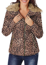 Vetinee Women Casual Faux Fur Lapel Zip Pockets Quilted Parka Jacket Puffer Coat