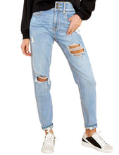 Vetinee Women's High Rise Destroyed Boyfriend Jeans Washed Distressed Ripped Denim Pants