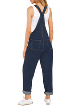 Vetinee Womens Classic Adjustable Straps Pockets Denim Bib Overalls Jeans Pants