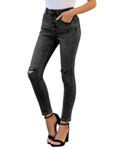 Vetinee Women's High Rise Skinny Jeans Ripped Slim Fit Stretch Denim Pants