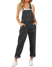 Vetinee Womens Classic Adjustable Straps Pockets Denim Bib Overalls Jeans Pants