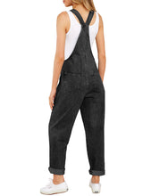 Vetinee Womens Classic Adjustable Straps Pockets Denim Bib Overalls Jeans Pants