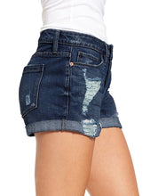 Vetinee Women's Mid Rise Frayed Raw Hem Ripped Destroyed Denim Shorts Jeans