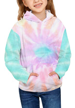 Vetinee Girls Tie Dye Hoodie Sweatshirt Printed Long Sleeve Pocket Pullover Tops 4-13 Years