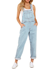 Vetinee Womens Classic Adjustable Straps Pockets Denim Bib Overalls Jeans Pants