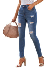 Vetinee High Waisted Jeans for Women Ripped Skinny Distressed High Rise Jeans