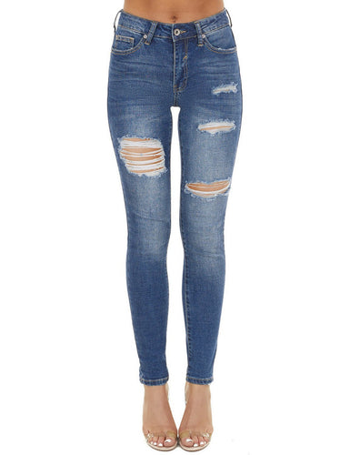 Vetinee High Waisted Jeans for Women Ripped Skinny Distressed High Rise Jeans