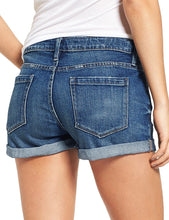 Vetinee Women's Mid Rise Frayed Raw Hem Ripped Destroyed Denim Shorts Jeans