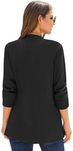 Vetinee Women's Open Front Pockets Blazer Long Sleeve Work Office Cardigan Jacket