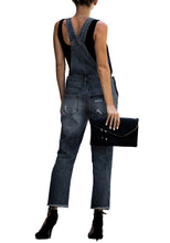 Vetinee Women's Frayed Hem Adjustable Straps Ripped Bib Denim Overalls Jeans Pants