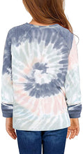 Vetinee Girls Tie Dye Hoodie Sweatshirt Printed Long Sleeve Pocket Pullover Tops 4-13 Years