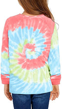 Vetinee Girls Tie Dye Hoodie Sweatshirt Printed Long Sleeve Pocket Pullover Tops 4-13 Years