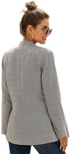 Vetinee Women's Open Front Pockets Blazer Long Sleeve Work Office Cardigan Jacket