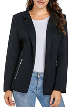 Vetinee Women's Open Front Pockets Blazer Long Sleeve Work Office Cardigan Jacket