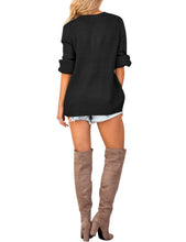 Vetinee Women's Deep V Neck Wrap Front Knit Long Sleeve Sweater Pullover Tops