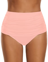 Vetinee High Waisted Bikini Bottoms for Women Basic Full Coverage Tankini Swimsuits Bottoms Briefs