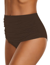 Vetinee High Waisted Bikini Bottoms for Women Basic Full Coverage Tankini Swimsuits Bottoms Briefs