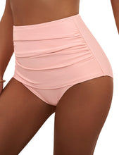 Vetinee High Waisted Bikini Bottoms for Women Basic Full Coverage Tankini Swimsuits Bottoms Briefs