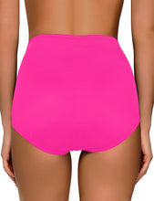 Vetinee High Waisted Bikini Bottoms for Women Basic Full Coverage Tankini Swimsuits Bottoms Briefs