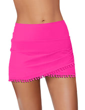 Vetinee Women's Tummy Control Ruched Bikini Bottoms Mid Rise Tassels Bathing Suit