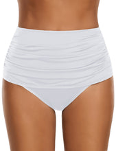 Vetinee High Waisted Bikini Bottoms for Women Basic Full Coverage Tankini Swimsuits Bottoms Briefs